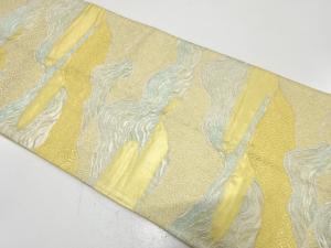 アンティーク　山並に古典柄織り出し袋帯（材料）